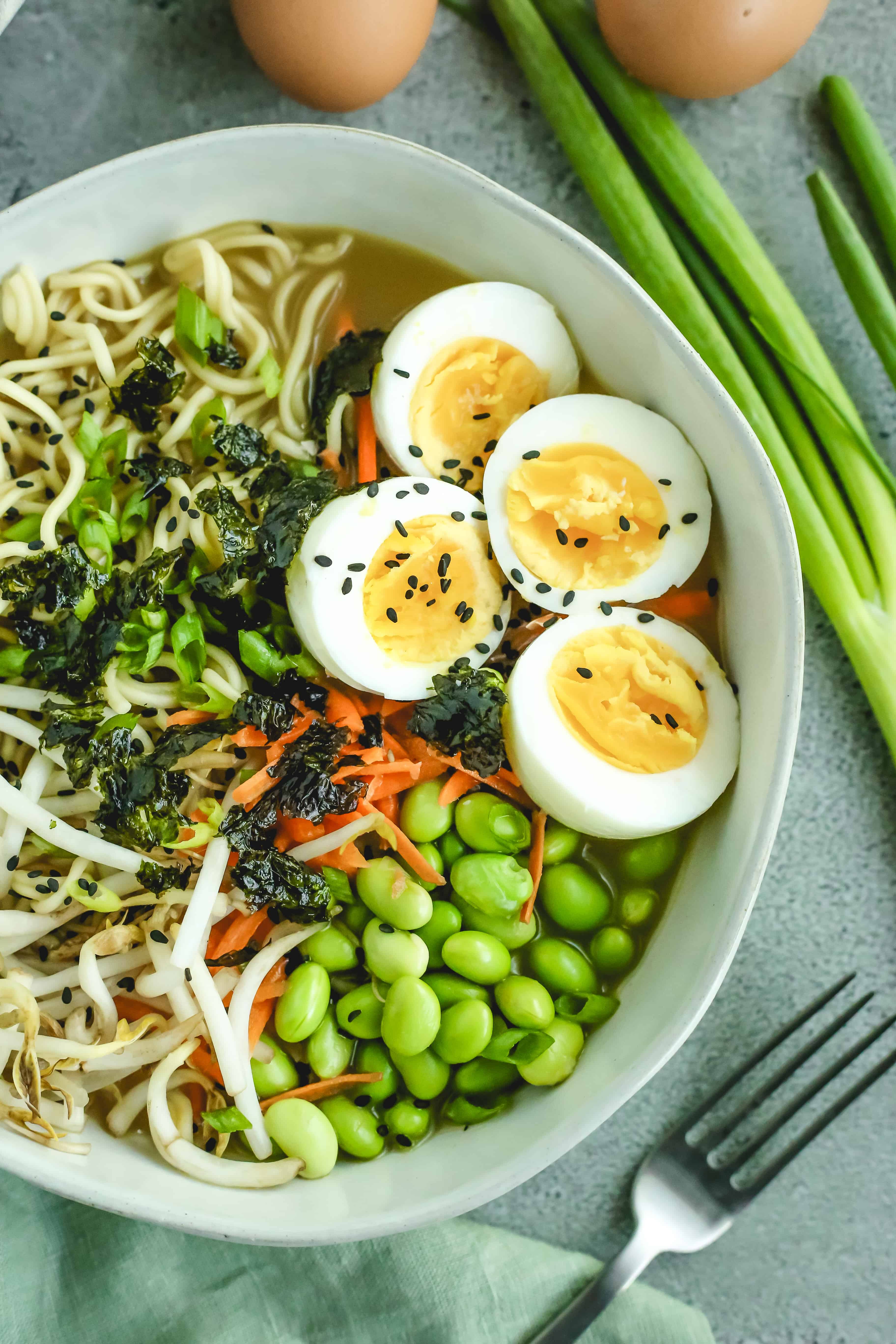 Easy Homemade Ramen with Eggs in the